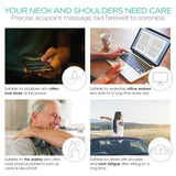 VOYOR Neck Massager Shiatsu Deep Tissue Dual Trigger Point for Pain Relief