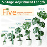 Telescoping Monstera Plant Stakes, 12.5-48.4IN Indoor Plant Support- 7Pack
