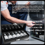 JEUCLEL 6PCS 3/4"Drive Hex Allen Bit Socket set, Cr-MO H14 H17 H19 H21 H22 H23 Drive Impact Hex Socket Kit, Hex Screwdriver Socket Adapter, Hand Repair Remover Tool