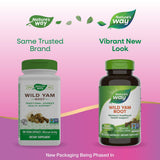 Nature's Way Wild Yam Root, Women's Traditional Health Support*, 700 mg per 2-Capsule Serving, Non-GMO Project Verified, 180 Vegan Capsules (Packaging May Vary)