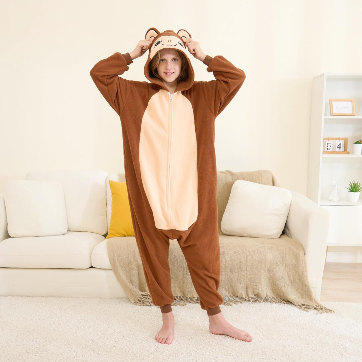 Joyxiam Kids Onesie Animal One-piece Pajamas Halloween Cosplay Costume Christmas Pjs 10-12 Years