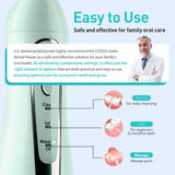 COSLUS Water Dental Flosser Teeth Pick: Portable Cordless Oral Irrigator 300ML Rechargeable Travel Irrigation Cleaner IPX7 Waterproof Electric Flossing Machine for Teeth Cleaning C20(F5020E) Green