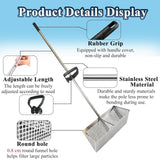 Sand Flea Rake, The Shark Tooth Screen Comes with A 16-Inch-Wide Drain Screen with A 51-Inch Handle, Detachable Sand Flea Rake, Shark Tooth Screen (Water Bucket not Included)
