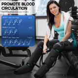 AICUTTI Air Compression Leg Massager with Heat - Circulation Booster for Foot, Calf, Knee & Thigh Pain Relief - Gifts for Women, Men, Dad, & Mom for Mother's Day, Father's Day, Birthdays & Christmas