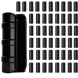 50PCS 3/4 Inch(25mm) Greenhouse Clips – Black Plastic Clamps for PVC Pipe, Garden Buildings, Greenhouse Films, Sunshade Nets, Shelters, Farming, and Gardening (3/4 in)