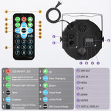 LED Stage Lights 4Pack - Czgor 36W RGB DJ Par Lights With Sound Activated Auto Play by Remote & DMX Control Uplights for Events Wedding Party Club Christmas Party Lighting
