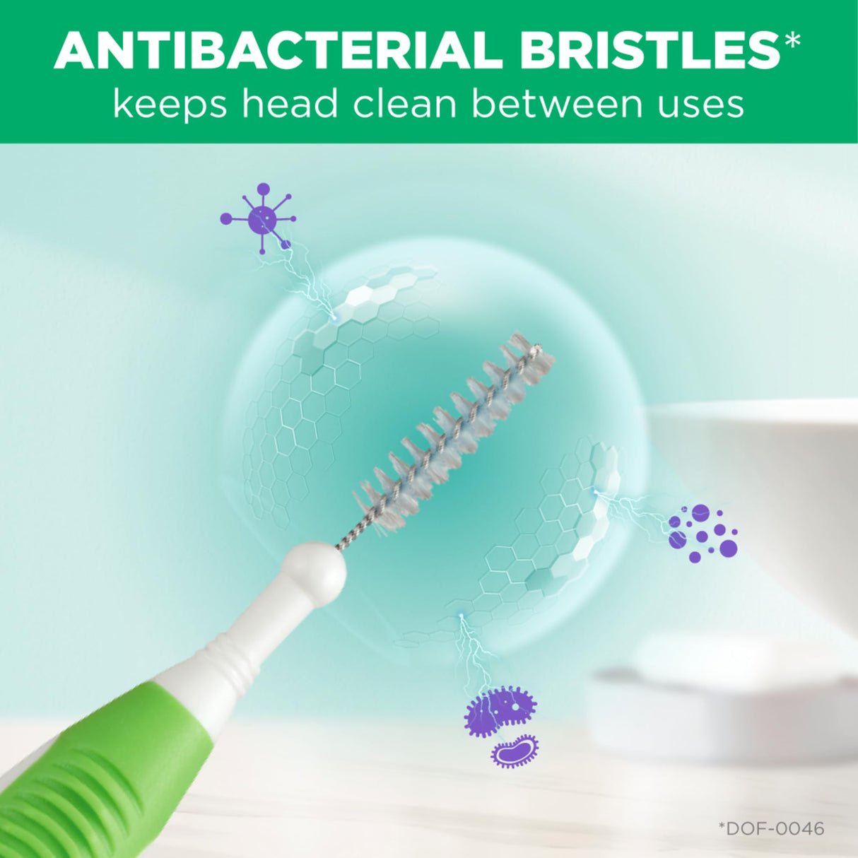 GUM Proxabrush Go-Betweens - Tight - Interdental Brushes - Soft Bristled Dental Picks for Plaque Removal Health - Safe for Braces & Dental Devices, 10 Count (Pack of 4)