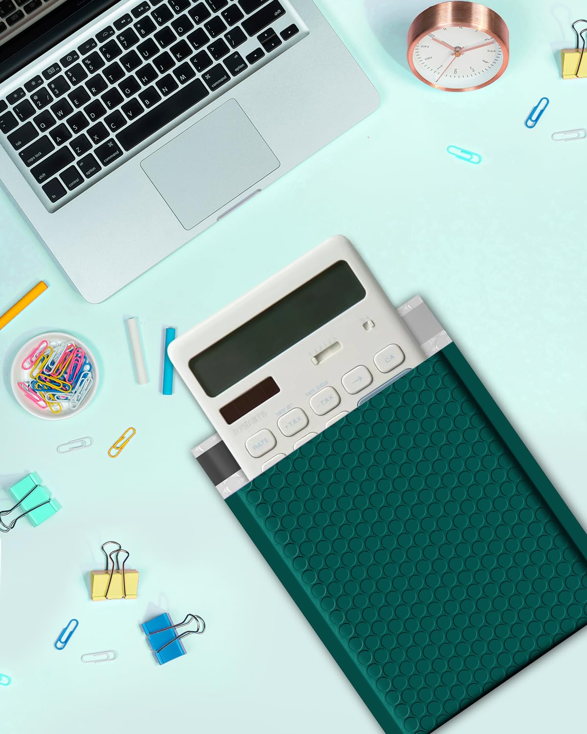 Metronic Bubble Mailers 6x9 Inch 100 Pack Forest Green Usable Size 6x10" Padded Envelopes Self-Sealing Bubble Mailer Perfect for Christmas Gift Packaging, Shipping, Mailing, Small Business Bulk