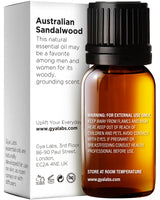 Gya Labs Australian Sandalwood Essential Oil for Skin & Hair - 0.34 Fl Oz - 100% Pure Natural Australian Sandalwood Oil for Diffuser, Aromatherapy Use & Candle Making - Warm Woodsy Scent