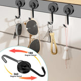 DIYMAG Black Magnetic Hooks 120LBS Strong Magnetics Heavy Duty 2026 Cruise Cabin Ship Essentials Magnet Hook with Metal Hanger for Hanging Refrigerator Home Kitchen Office 16Pack