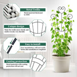 2 Pack 30'' Large Metal Plant Trellis for Climbing Plants