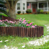 WORTH Wooden Edging for Landscaping, Flexible Garden Lawn Border 8" x 42"