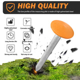 Survey Markers Stakes Property Line Marker Low Profile Boundary Markers - 6 Pack Orange