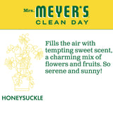 MRS. MEYER'S CLEAN DAY Liquid Laundry Detergent, Biodegradable Formula Infused with Essential Oils, Honeysuckle, 64 oz - Pack of 2 (128 Loads)