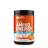 Optimum Nutrition Amino Energy Powder Plus Hydration, with BCAA, Electrolytes, and Caffeine, Tangerine Wave, 30 Servings (Packaging May Vary)