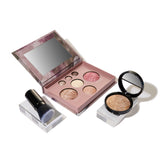 LAURA GELLER NEW YORK Baked Starter Kit: Medium - Best of the Best Full Face Palette + Baked Balance-n-Brighten Powder Foundation + Retractable Angled Kabuki Brush Set