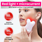 Hunvva Microcurrent Facial Device,Latest Red Light Technology,Enhances The Ability to Lift The Face and Tighten The Skin,Facial Wrinkle Equipment,Smart Photon Micro-Current Device,Model:EP-300.