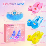 Princess Dress Up Shoes for Girls, Princess Toy Gift Set, Ages 3-6
