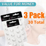 (Open Vent 6mm) Hearing Aid Domes for Oticon Minifit, Oticon Ear Caps Replacements Parts Accessories Domes for Oticon Hearing Aid Supplies Cleaning Kits(30 Pcs)