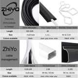 ZhiYo 100 FT 1/4” Wire Loom Split Tubing Auto Wire Conduit Flexible Cover