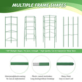 6 Pack Tomato Cage for Garden & Pots, Rust-Resistant Metal Plant Support
