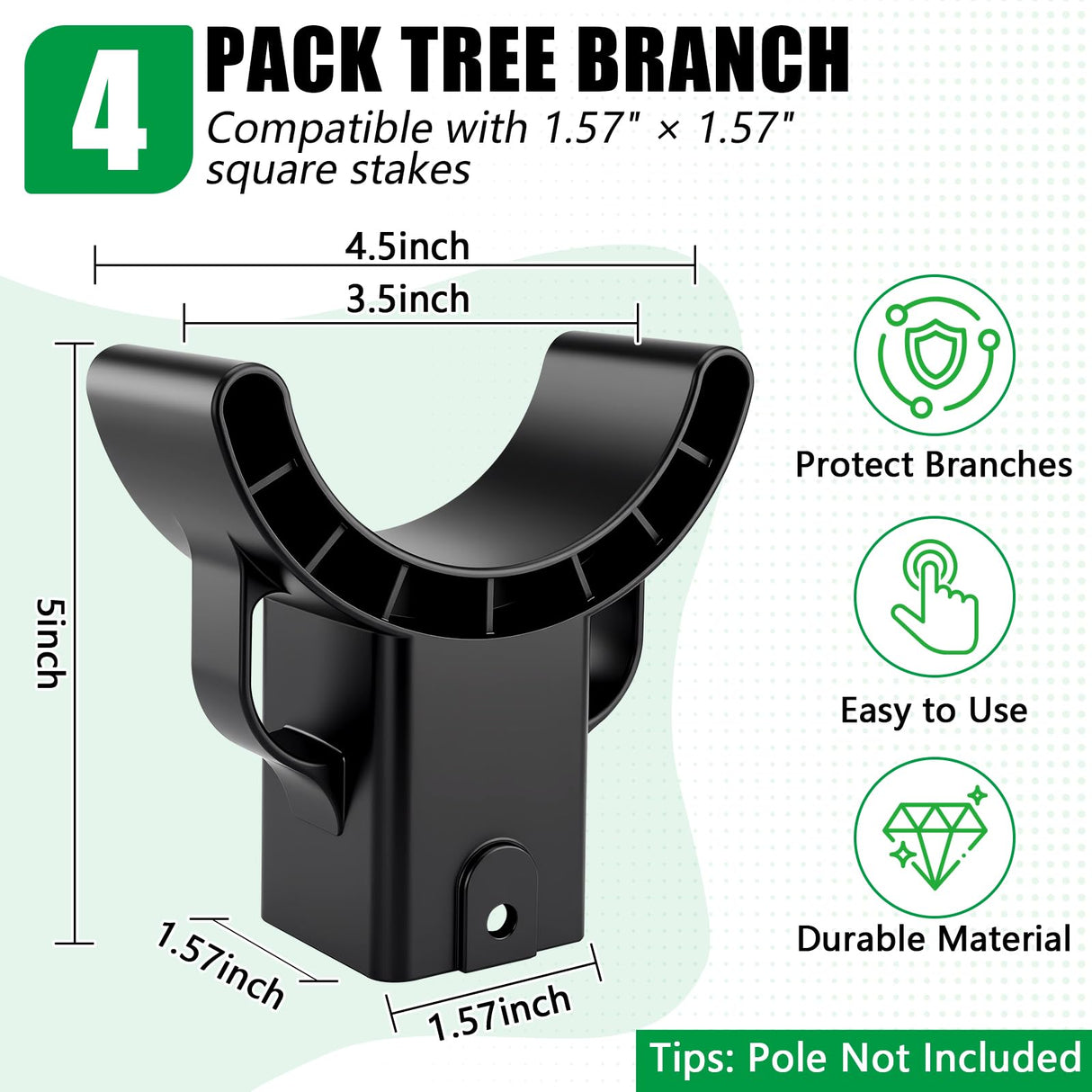 KJX 4 Pack Upgraded Tree Crutches, Fruit Tree Branch Supports