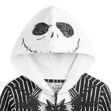 Disney Nightmare Before Christmas Jack Skellington Boys Cosplay Hooded Coverall for Toddler