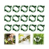 Secured Plastic Plant Clip, 2025 Upgrade Plant Support Clips Reusable Garden Clips, Garden Clips for Climbing Plants, Plastic Trellis Clips Tomato Grape Vine Vegetables Plant Fixing Clips (50, Green)