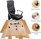 Azadx Office Chair Mat for Hardwood Floor - 30 x 48'', Clear Easy Glide on Hard Floors, Plastic Under Desk Mat