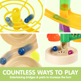 JOYIN 236Pcs Glowing Marble Run with Motorized Elevator- Construction Building Blocks Toys with 30 Glow in The Dark Plastic Marbles, STEM Toy for Boys and Girls Gift for Christmas