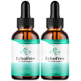 (2 Pack) Echo Free Drops, Official Echofree Ear Health Support Liquid Supplement with All Natural Proven Ingedinets, Echo Free Max Strength Plant Based Hearing Support for Ringing Ears (60 Servings)