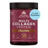 Ancient Nutrition Hydrolyzed Collagen Peptides Powder with Probiotics, Chocolate Multi Collagen Protein for Women and Men with Vitamin C, 40 Servings, Supports Skin and Nails, Gut Health, 16.65oz