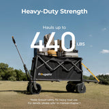 BougeRV Electric Utility Wagon with 133Wh Battery, Up to 440 lbs Load