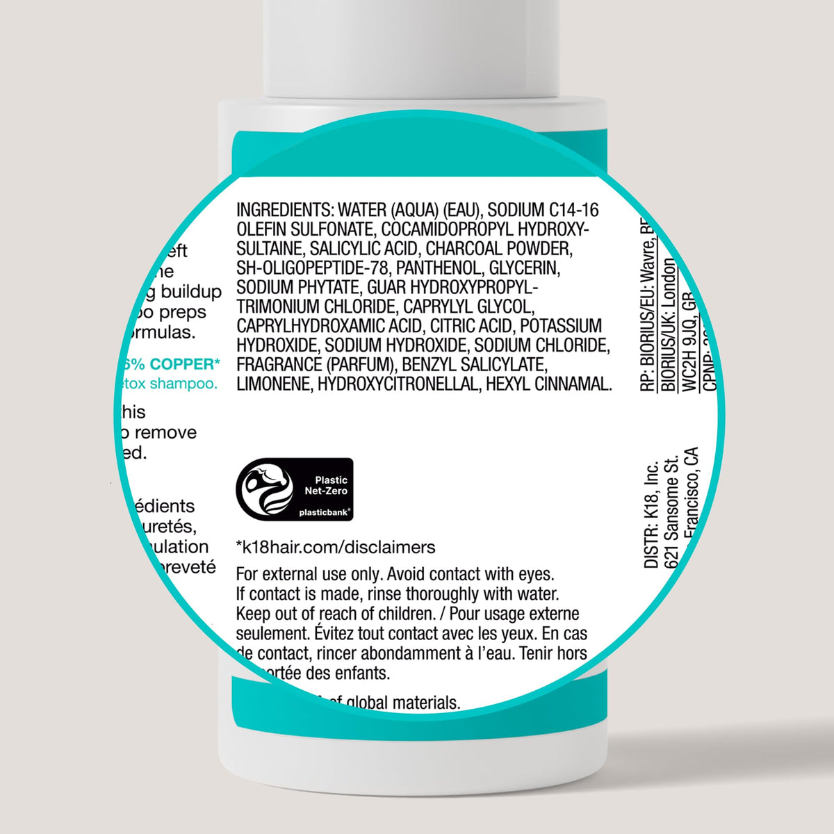 K18 Peptide Prep Detox Shampoo, 8.5 Fl Oz
