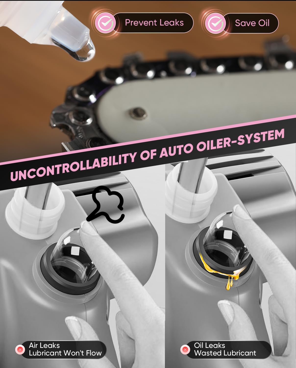 Saker Mini Chainsaw|6 Inch Chainsaws[2025 Upgraded]|Mini Cordless Electric Chain Saw|Small Handheld Portable Chain Saws Battery Powered Chain Saw for Tree Trimmer and Garden,Christmas Gifts