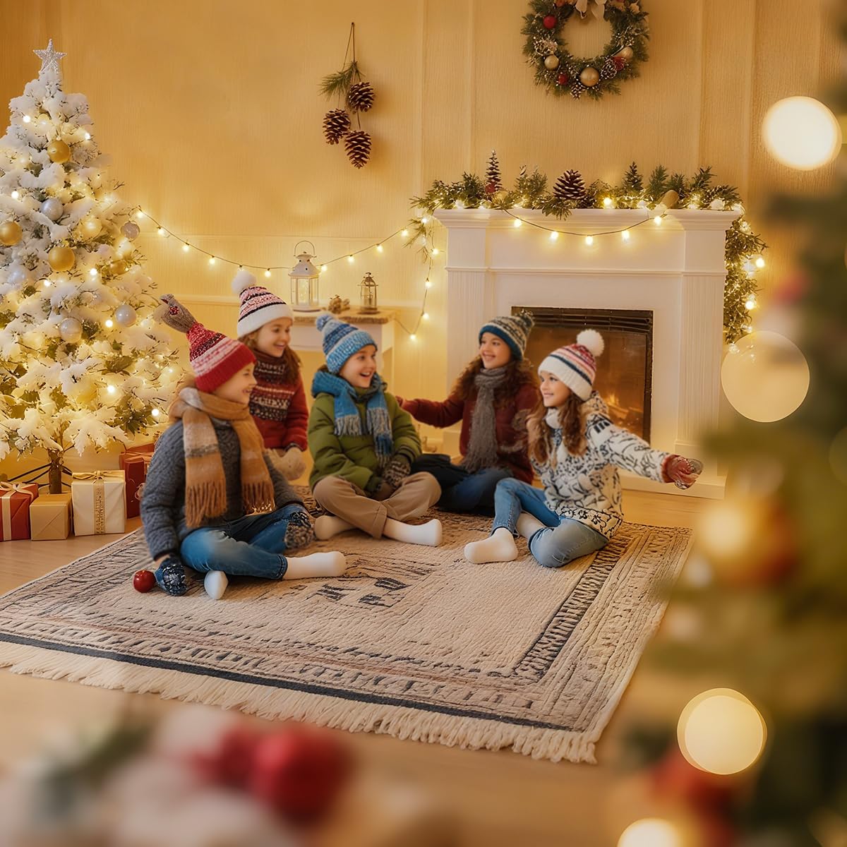 RaThun Globe String Lights Plug in 116 Ft. 200 LED 8 Modes with Remote,Waterproof Fairy String Lights for Indoor Outdoor Bedroom Party Wedding Garden Christmas Tree Decor,Warm White