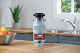 Waste King Garbage Disposal for Kitchen Sink with Power Cord, Compact Food Waste Disposer, L-111