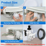 31705 RV Toilet Water Valve Kit for Thetford Aqua-Magic V Toilets, RV Toilet Valve fits All Aqua Magic V High and Low Toilet Models 31688 31687, RV Toilet Parts