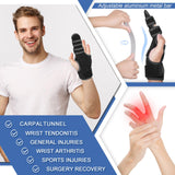 TISMOD Trigger Finger Splint: Support the Middle, Index, little or Ring Finger, Hand Splint Brace-Treating Hand Fractures, Arthritis, Mallet Finger or Metacarpal Fractures (Left Hand)