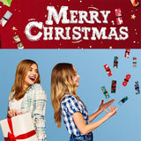 BeeGreen Christmas Reusable Grocery Bags 10 Pack Reusable Shopping Bags Bulk Christmas Gifts Tote Bags with Zipper Storage Pouch Elastic Band Foldable-Machine Washable