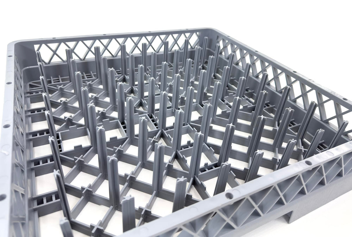 Farag Janitorial Peg Plate Rack for Commercial Dishwasher | Full Size Tray Rack | Polypropylene (Gray)