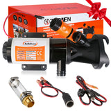 RV Macerator Pump 12V,Portable Macerator Waste Pump,12GPM Suction 3.2 feet Lift 10 feet with Garden Hose Discharge Port,Quick Release Sewage Pump with Fresh Water Crushing for Halloween Christmas