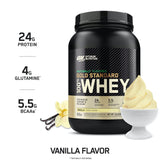 Optimum Nutrition Gold Standard 100% Whey Naturally Flavored Protein Powder, Vanilla, 1.9 Pound (Packaging May Vary)