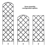 Giant Trellis, 108” high (9’ Tall) by 28” Wide Trellis with Arched top - by Meranti Home + Garden