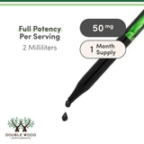 Chlorophyll Liquid Drops - for Digestion, Gut Health, Energy and Detox - Vegan Safe (Rich, Full Texture and Taste, Not Watered Down), 2oz Peppermint Flavored, by Double Wood