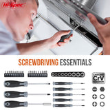 Hi-Spec 54pc General Household Tool Set – Home & Garage Hand Tool Kit with Toolbox Storage Case for DIY, Basic Repairs, Apartment, First-Time Homeowner & Everyday Home Maintenance