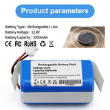 MULS 12.8V M210 Battery Replacement for Lefant M210 M210 Pro M210P M210B M213 M213S M320, OKP Life K2 Robot Vacuum Cleaner 2000mAh