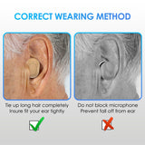 Hearing Aids, Rechargeable Hearing Aids for Seniors Adults with Bluetooth Noise Cancellation, 16-Channel Digital Otc Hearing Amplifier with 8-Level Volume Control, Power Indicator for Remaining Battery Levels