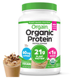 Orgain Organic Vegan Protein Powder, Iced Coffee - 21g Plant Protein, 60mg of Caffeine, Low Net Carb, No Lactose Ingredients, No Added Sugar, Non-GMO, For Shakes & Smoothies, 2.03 lb