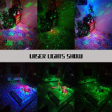 Laser Lights Show Projector - Sound Activated Strobe & Disco Ball DJ Lights for Christmas, Halloween, Glow Party Decor